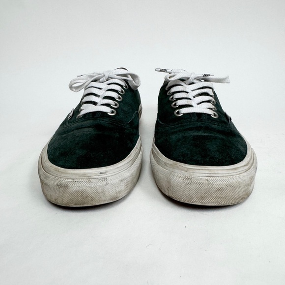 Vans Authentic Pig Suede Shoe Lace Up Sneakers Darkest Spruce Green M 7 W 8.5 - Picture 3 of 10